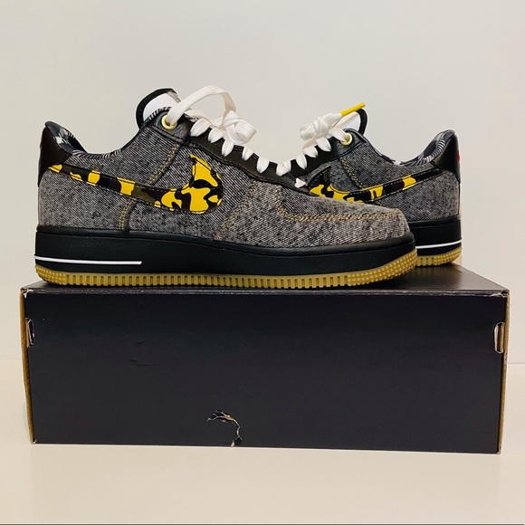 Nike Air Force 1 Low Camo Denim Remix Size 7.5 Men - Picture 2 of 9